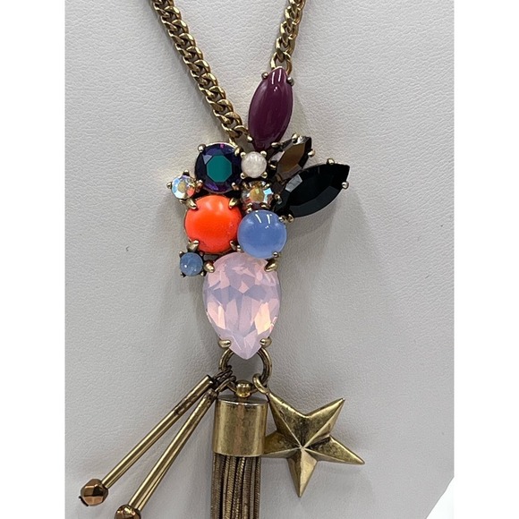 J.‎ Crew Iridescent Pink Rhinestone
Star Tassel Charm Pendant
Necklace - Picture 6 of 16